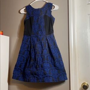 girls dress, black and blue